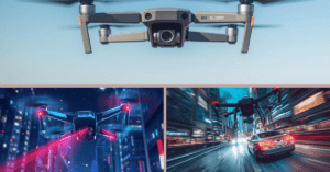 Best drones for YouTube videos 2026 flying over a scenic landscape