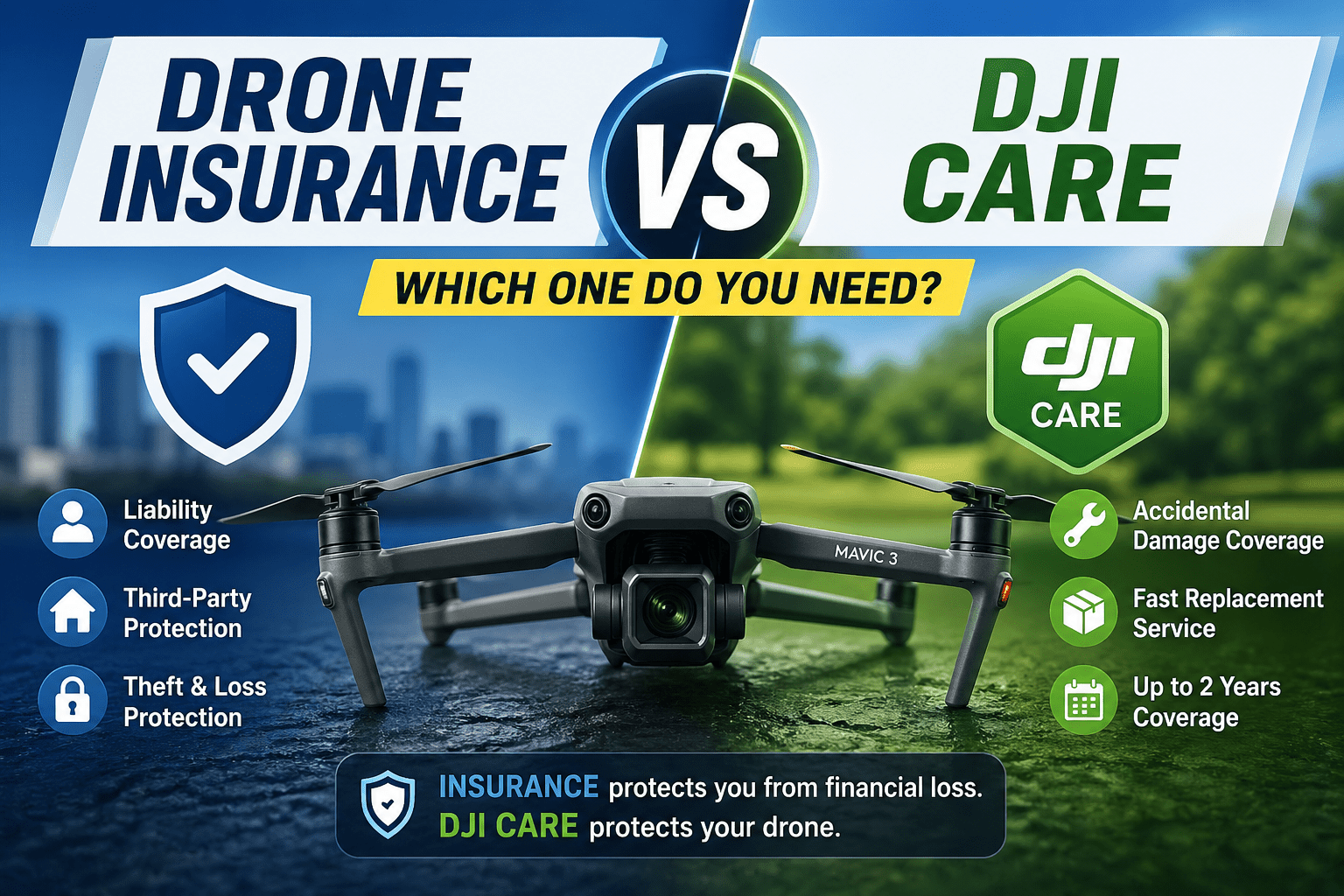 drone insurance vs DJI Care